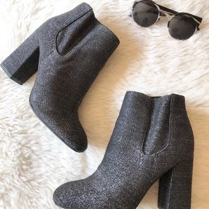 Marc Fisher Gemi bootie stretch ankle block heel